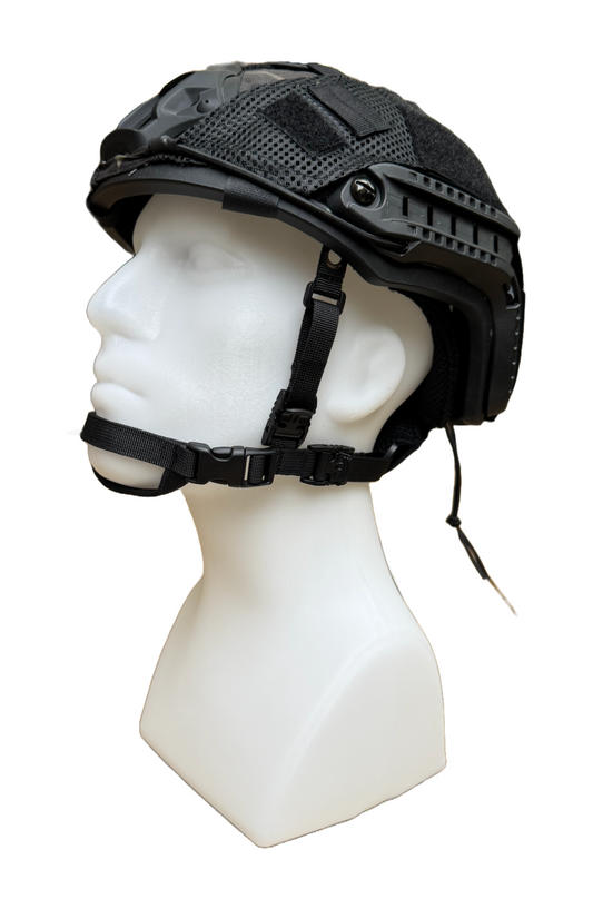 Tactical ballistic Black helmet set (Helmet edition) FRP